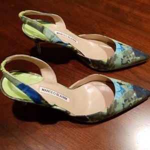 Manolos Blahnik slingbacks
